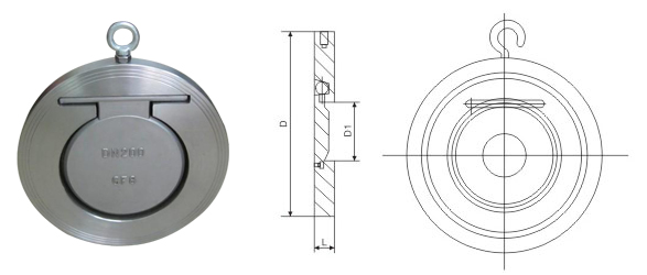 h74w對(duì)夾式超薄型止回閥 h74w對(duì)夾式超薄型止回閥